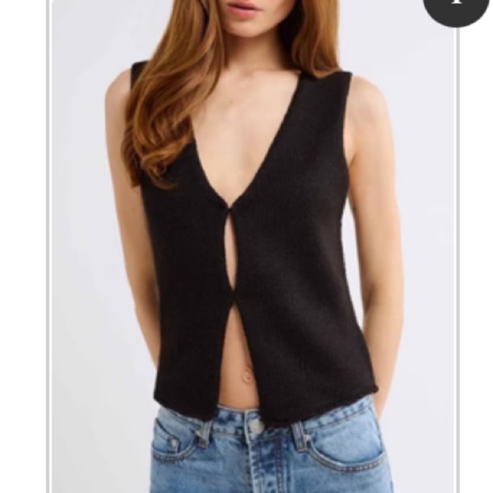 Shop Rumored Prince Street Black Knit Tank Top size XL